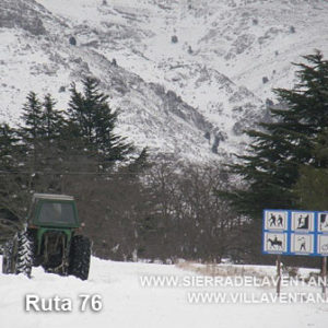 Nevada historica de 2009 en Sierra de la Ventana