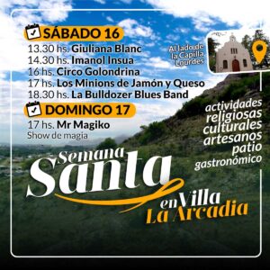 Actividades de Semana Santa en Sierra de la Ventana