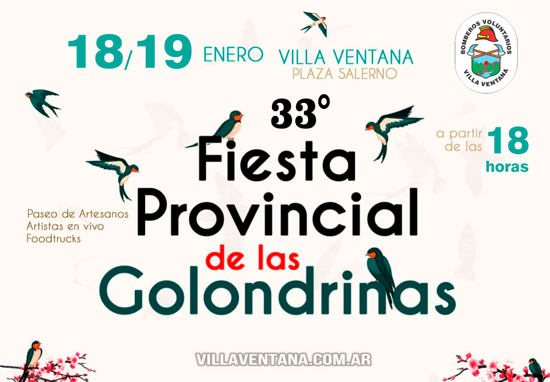 33ª Fiesta Provincial de las Golondrinas en Villa Ventana